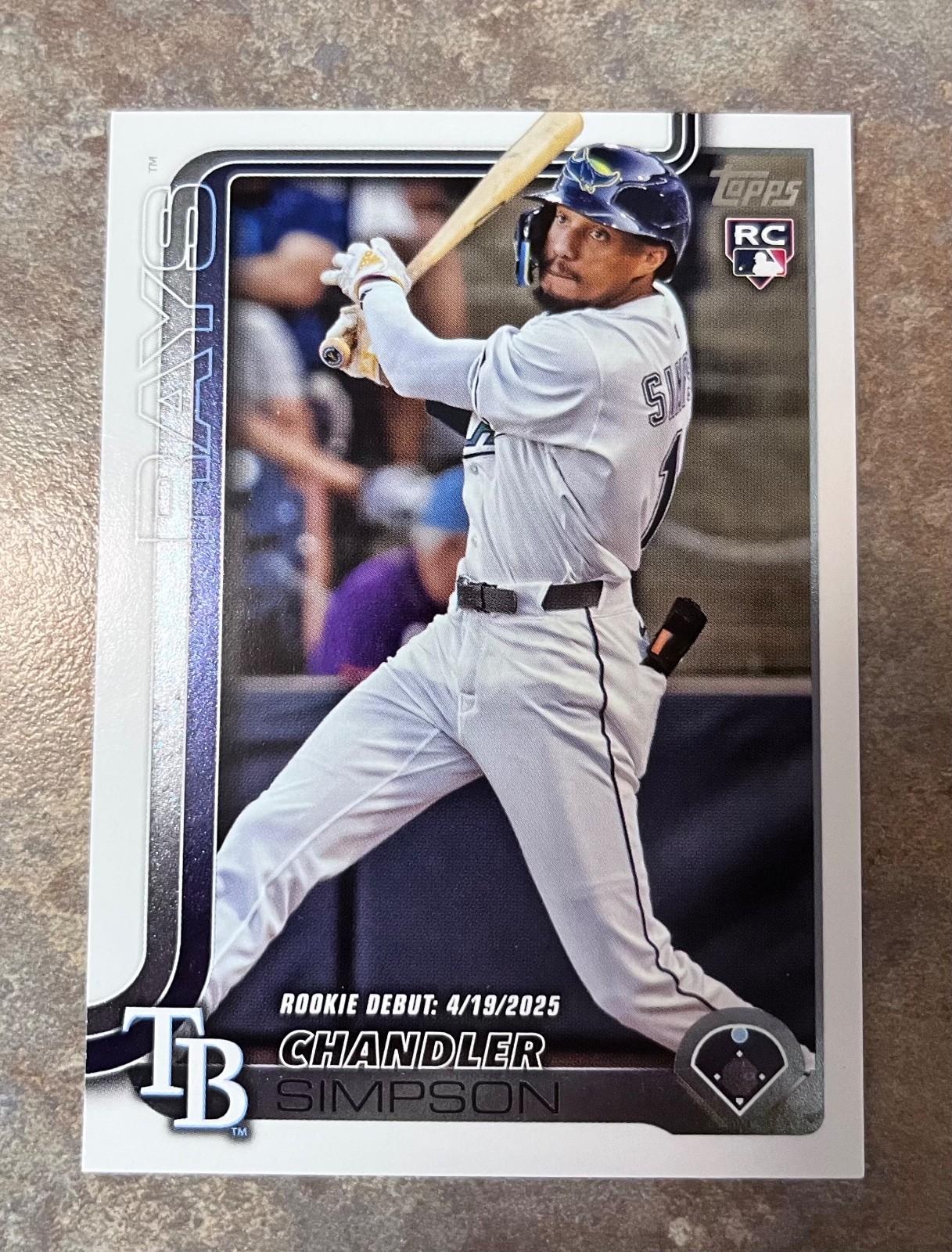 2025 Topps UPDATE Chandler Simpson RC ROOKIE DEBUT US349