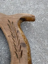 Warranted Superior Hand Saw 7 Point 26" Blade Carved Wheat Handle