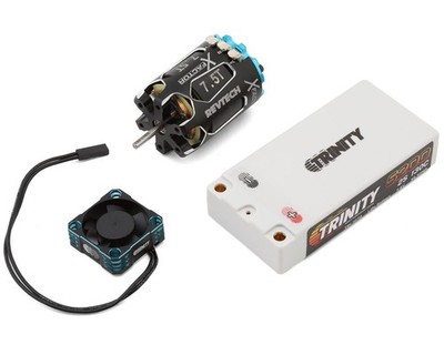 Trinity 2S 130C Shorty LiPo Battery & ''X-Factor'' Modified Brushless Motor