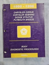 Oem 1996 Chrysler Cirrus Stratus Breeze Service Manual Diagnostic Proc - 3 Vol Oem 1996 Chrysler Cirrus Stratus Breeze Service Manual Diagnostic Proc - 3 Vol