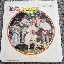 Walt Disney Video Swiss Family Robinson 1960 CED RCA SelectaVision Preowned
