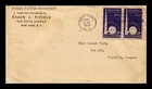Dr Jim Stamps 1939 New York Worlds Fair Pair First Day Cover Edson J Fifield