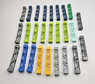 Lego X26 Stütze 2 x 2 x 10 Träger 95347 58827 Säulenstütze A X26 grau grün