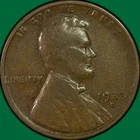 1933-D Lincoln Wheat Cent Fine F Coin #41216