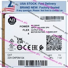 22A-D4P0N104 NEW PLC 22A-D4P0N104 / A POWERFLEX 4 Catalog AC Drive US