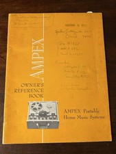 Ampex Owner's Reference Book Portable Home Music Systems Catalog Vintage Genuine