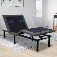Twin XL Queen Size Adjustable Bed Base Wireless Control Adjustable Bed w/Massage