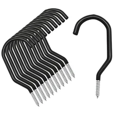 12PCS Heavy Duty Bike Storage Hooks Wall Ceiling Mounted Bicycle Hangers