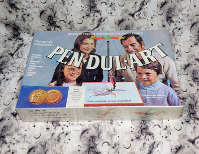New Vintage 1970 Magic Rainbow ''PEN-DUL-ART'' Geometric Drawing Toy West Germany