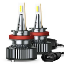 AUXITO H11 LED Headlight Kit Low Beam Bulbs Super Bright 6500K White 80000LM