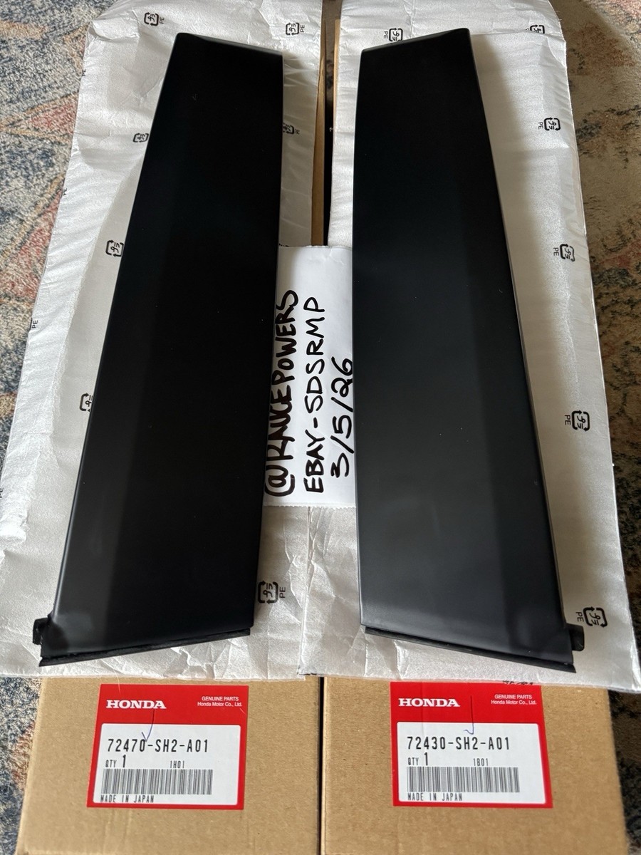 NOS SET of Honda CRX 89-91 B Pillar Trim 72470-SH2-A01 72430-SH2