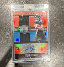 2023 Panini Legacy Bijan Robinson Rookie Auto Dual Patch #FDA-1 /100 Falcons NFL