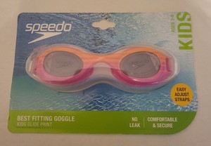 Speedo Kids Best Fitting Pink Swim Goggles Kids Speedo Anti Fog No Leak -