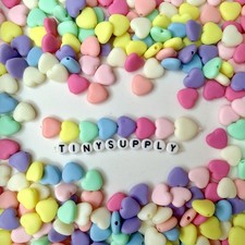 12MM Frosted Pastel Acrylic Heart Beads 12mm x 3mm