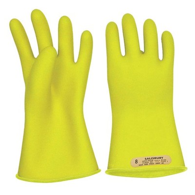 SALISBURY E0011Y/11 Elect Insulating Gloves,Type I,11,PR1 21RK77