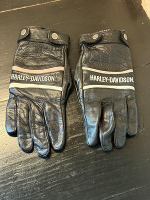 Harley Davidson Women's Medium Gel Leather Motorcycle 2RXT-H-DMC Gloves