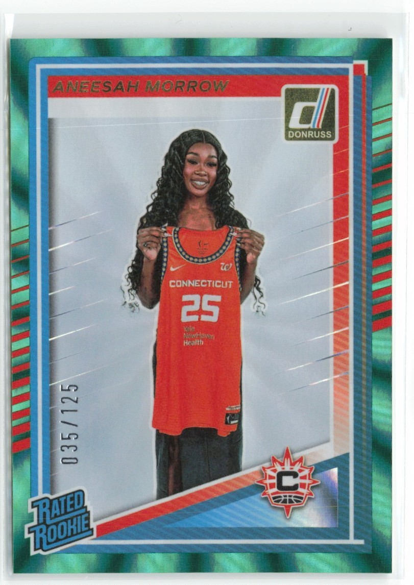 2025-26 DONRUSS WNBA TEAL LASER ANEESAH MORROW RC 035/125 CONNECTICUT SUN #99