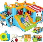 ?10-in-1 Inflatable Bounce House Obstacle Castle House for for Backyard & Party