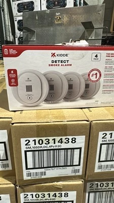 KIDDE Kiddie Compact 4 PACK Smoke Detector AA Batt Photoelectric Sensor 21031438 *NEW*
