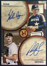 2025 Topps Museum Nolan Ryan And Paul Skenes Ruby Dual Auto 4/5