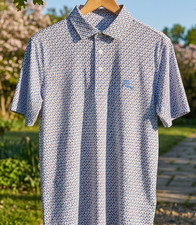   Rhoback Florida Albert Polo Performance Moisture-Wicking Gameday Men's White