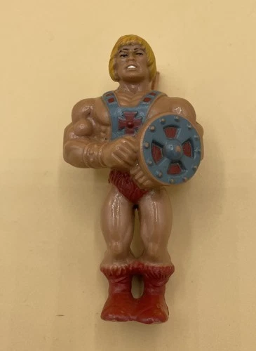 Vintage 1983 Mattel MOTU Masters of the Universe 3" He-Man Clip-On Figure