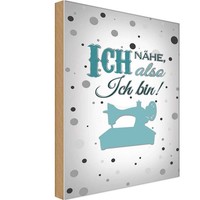 Holzschild 18X12 Cm Ich NäHe Also Bin Dekoration Deko Geschenk Holz Schild