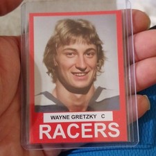 1978 Broders Indianapolis Racers Red Card Rookie WAYNE GRETZKY Edmonton Oilers . rookie card picture