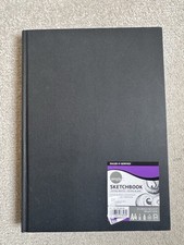 New Daler Rowney Simply A4 Sketchbook 110 Extra White Pages 100gsm Hardcover