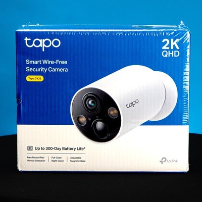 TP-Link Tapo C425 2K QHD Wire-Free Security Camera Battery Outdoor IP66 Smart AI