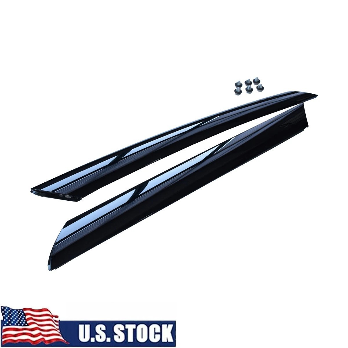 Pair Windshield A-Pillar Trim Exterior Molding FOR 2010-2013 Kia Soul LH RH Set 