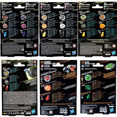 Beyblade X Wand Wizard 1-60R UX / Hammer Incendio 3-70H UX and