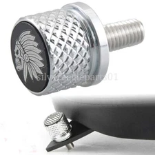 Chrome 8mm Steel Quick Seat Release Skull Bolt Screw For Indian Scout All Model