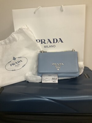 Prada Pattina Mini Bag In Astrale Blue 1BD144 2EBJ F0367