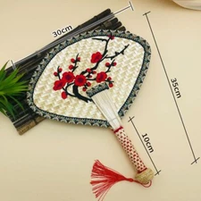 Pufan Hand-woven Summer Straw Weaving Summer Hand-cranked Fan Children's Banana