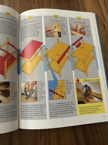 Do It Yourself Indoor Projects Hardcover Book by Mike Trier 1988 Handyman - Picture 4 of 5