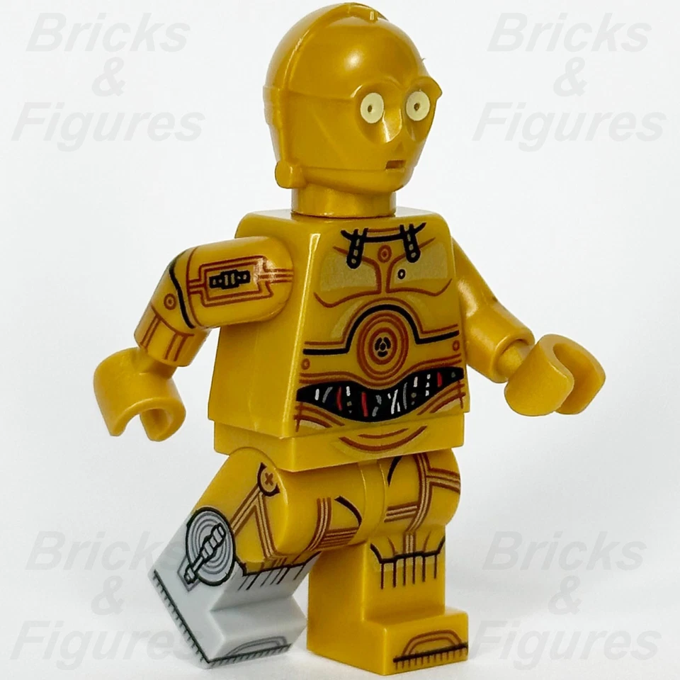 LEGO® Star Wars C-3PO Minifigure Protocol Droid Printed Arms & Legs 75341 sw1209 - Image 4 of 4