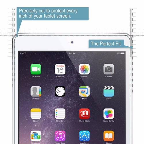 iPad 9.7, Pro 9.7, Air, Air 2 amFilm Tempered Glass Screen Protector (1 Pack) - 第 4/7 張圖片