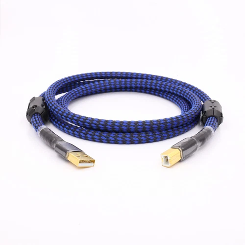 Hi-end OCC 24K Gold Plated HiFi Audio USB 2.0 Cable Type A To Type B Digital DAC - Picture 4 of 8