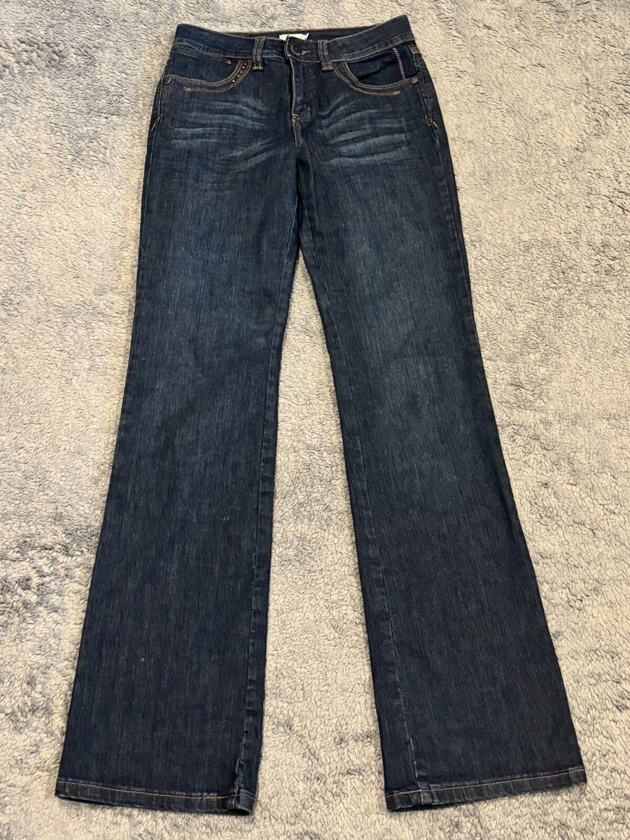 Jacqueline Riu Jeans Womens 36 Dark Wash Skinny Straight Ankle