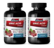 Active lifestyle support - URIC ACID EXTRACT - Natural energy aid 2 Bottle 120C