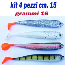 Artificiale Pesca Luccio Black Bass Pesce In Gomma Esca Artificiali Spinning 