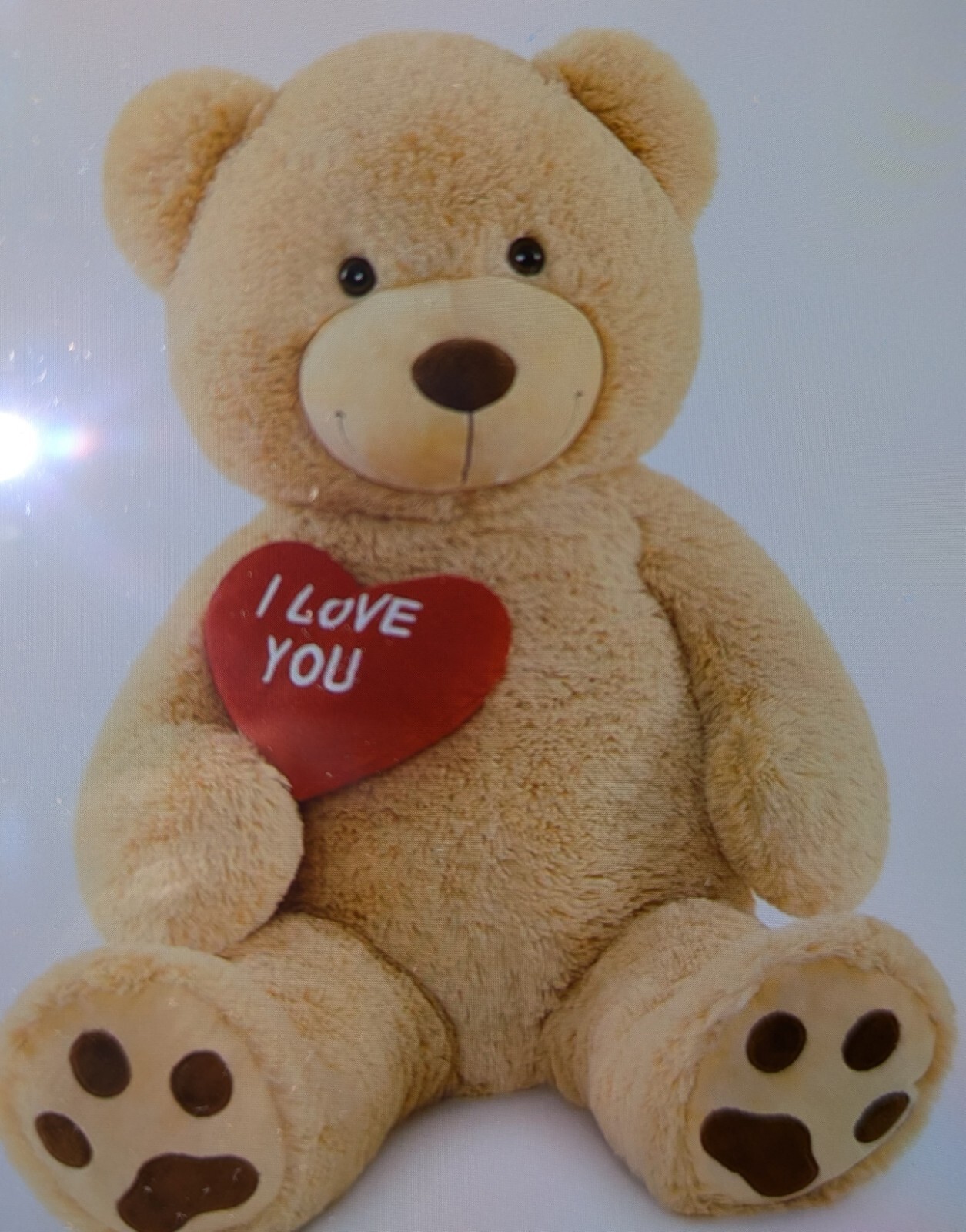 Giant 3ft Tall Cute Bear Plush Brand New NWT Mothers Day Gift