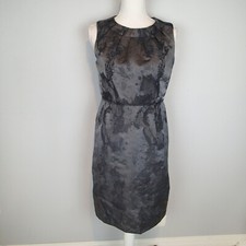 Ann Taylor Loft Womens Sleeveless Dress Size 4 Grey Sheath