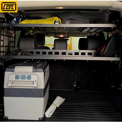 For Land Rover LR3 LR4 Trunk Organizers Cargo Racks Two Shelves Molle Panel
