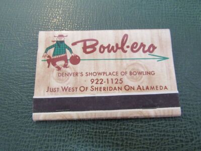 Matchbook - Bowlero Bowling Denver Colorado FULL 40 Strike