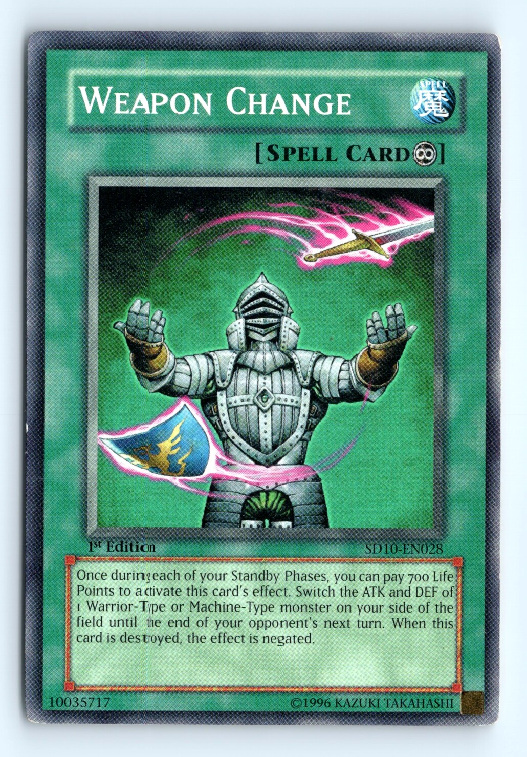 Yu-Gi-Oh Weapon Change #SD10-EN028 Structure Deck: Machine Re-Volt tcg LP
