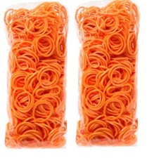 RAINBOW LOOM (formerly Twistz Bandz) REFILL BAG 1200 NEON ORANGE + 48 C CLIPS