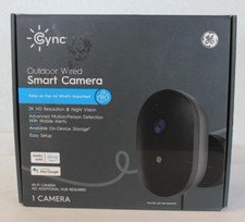 GE Cync Outdoor Wired Smart Camera 2K-HD  Brand New/ Open Box