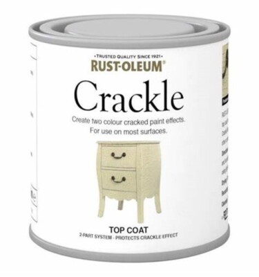 RUSTOLEUM Crackle Deckschicht,  für einen klassischen, rissigen Lackeffekt